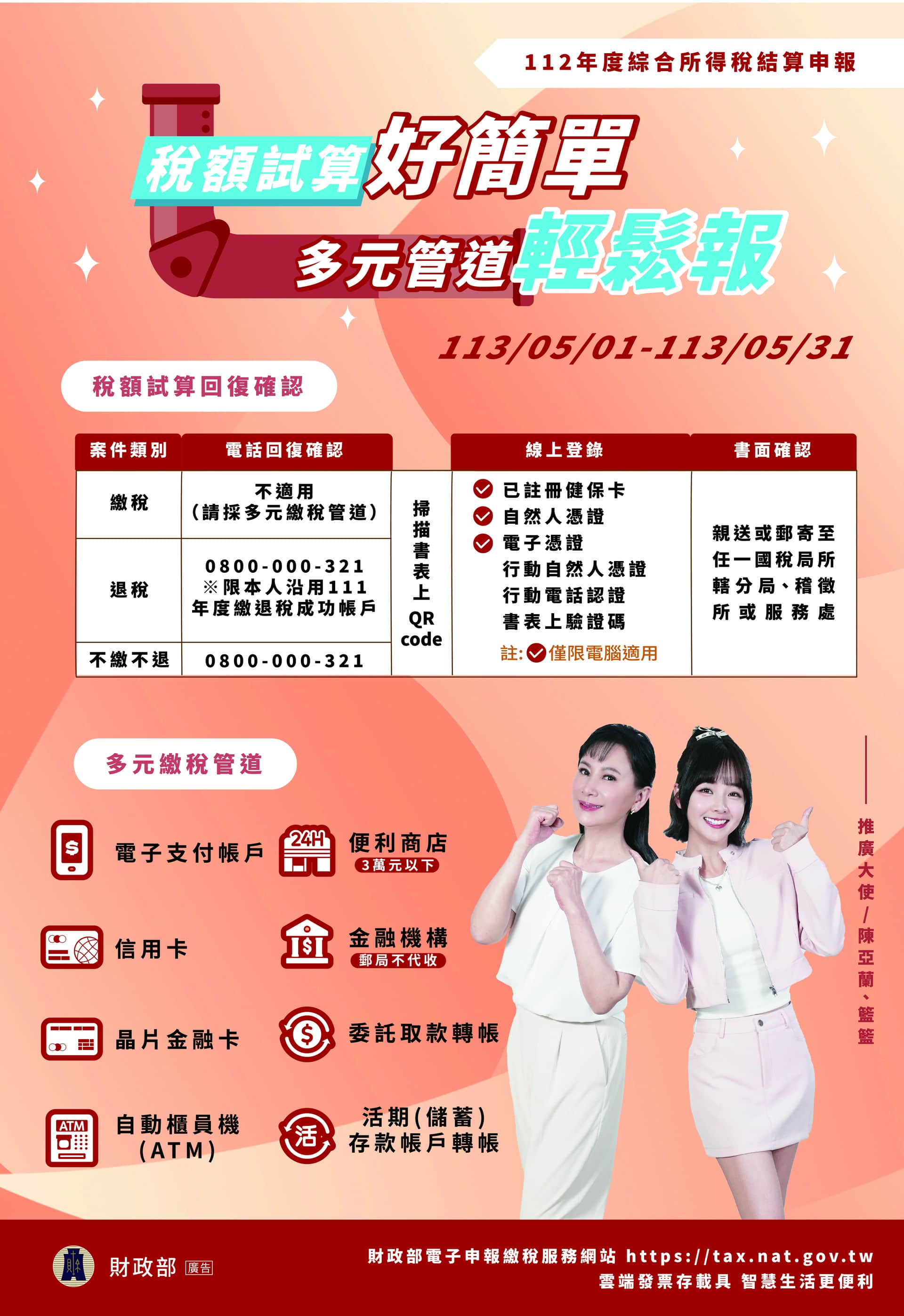 稅額試算好簡單 多元管道輕鬆報