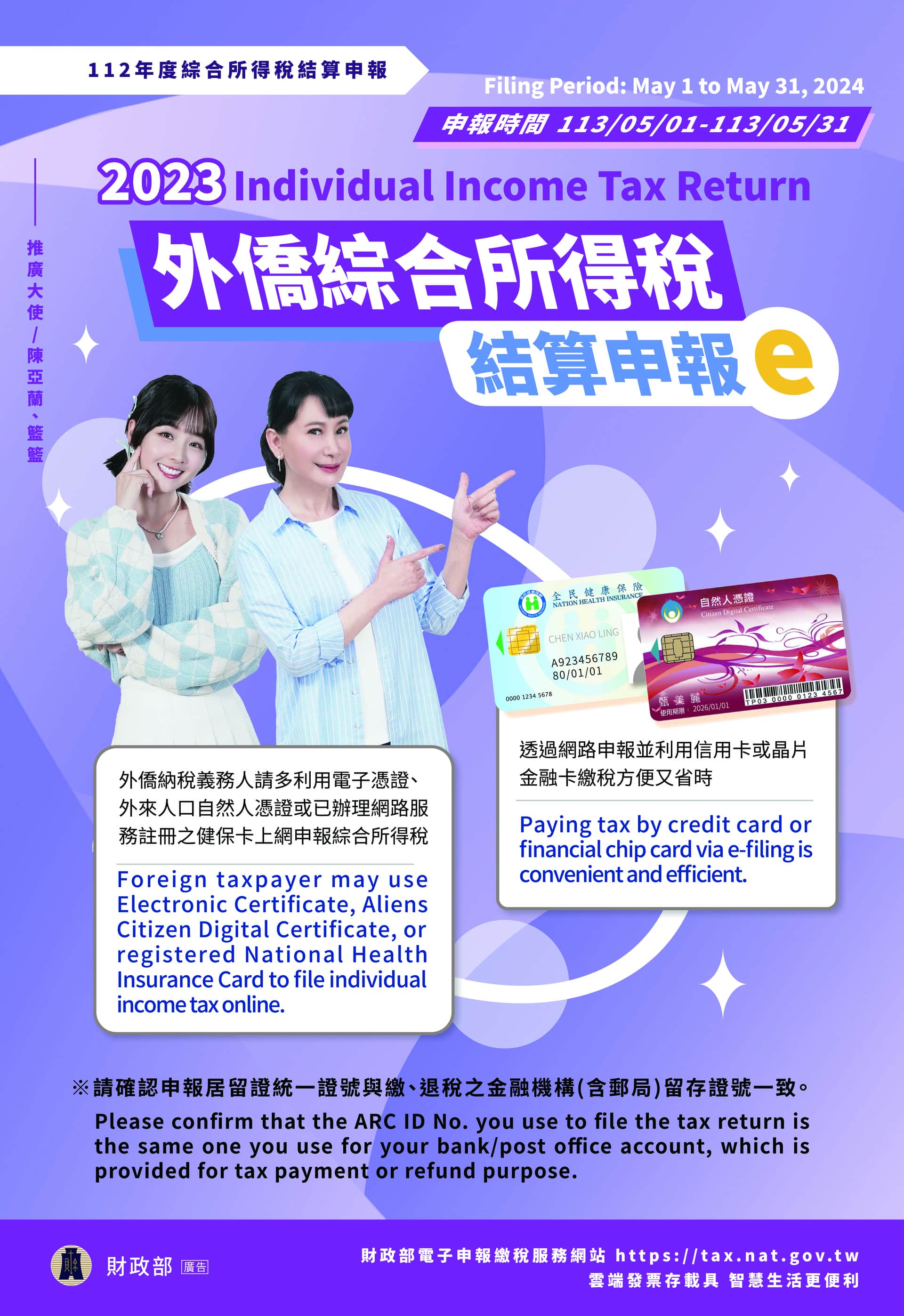 外僑綜合所得稅結算申報